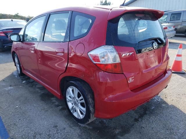 JHMGE8H45AC017168 - 2010 HONDA FIT SPORT RED photo 2