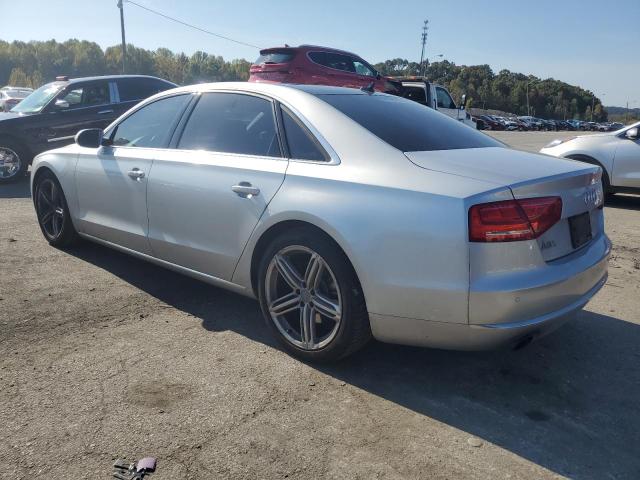 WAURGAFD7DN000523 - 2013 AUDI A8 L QUATTRO SILVER photo 2