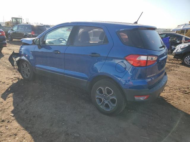 MAJ3P1RE6JC183391 - 2018 FORD ECOSPORT S BLUE photo 2