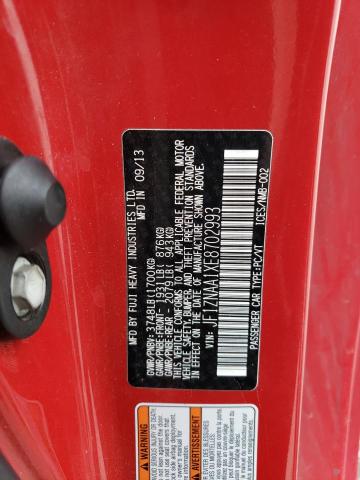 JF1ZNAA1XE8702993 - 2014 TOYOTA SCION FR-S RED photo 12