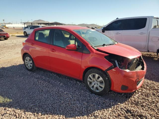 JTDKTUD37DD556509 - 2013 TOYOTA YARIS RED photo 4