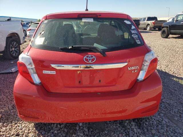 JTDKTUD37DD556509 - 2013 TOYOTA YARIS RED photo 6