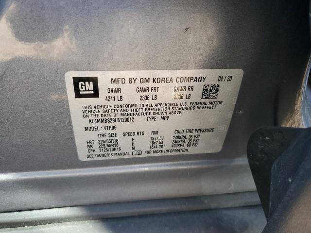 KL4MMBS29LB120012 - 2020 BUICK ENCORE GX PREFERRED GRAY photo 13