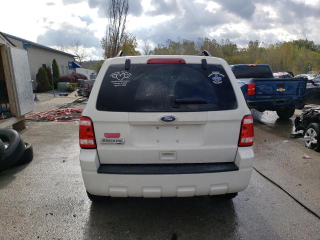 1FMCU0D73AKA30197 - 2010 FORD ESCAPE XLT WHITE photo 6