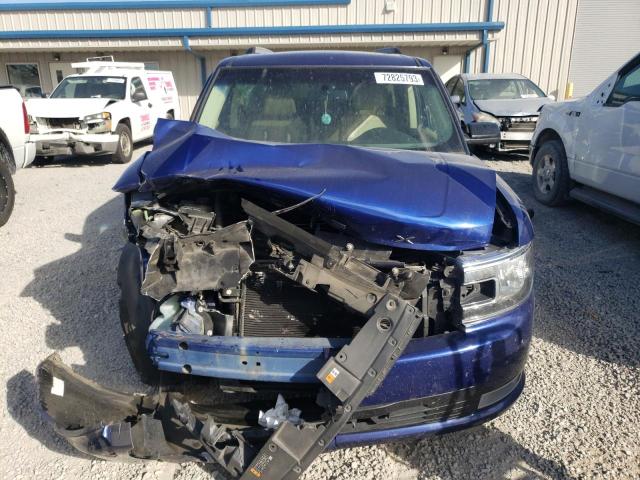 2FMGK5C87DBD30158 - 2013 FORD FLEX SEL BLUE photo 5