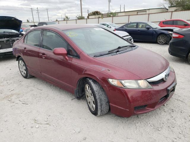 19XFA1F5XBE000372 - 2011 HONDA CIVIC LX RED photo 4