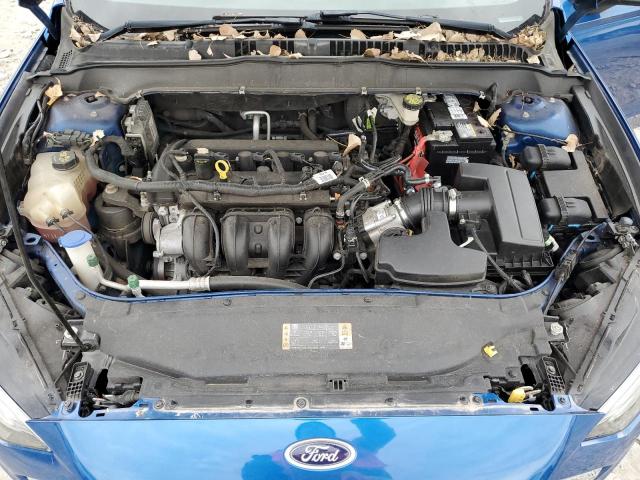 3FA6P0H73HR176209 - 2017 FORD FUSION SE BLUE photo 11