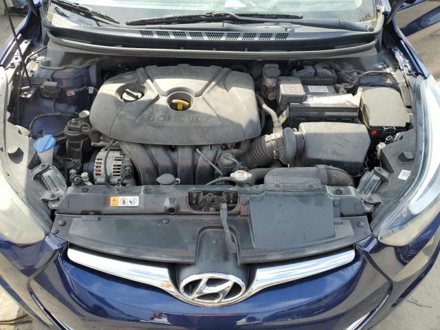 5NPDH4AE4EH472353 - 2014 HYUNDAI ELANTRA SE BLUE photo 11