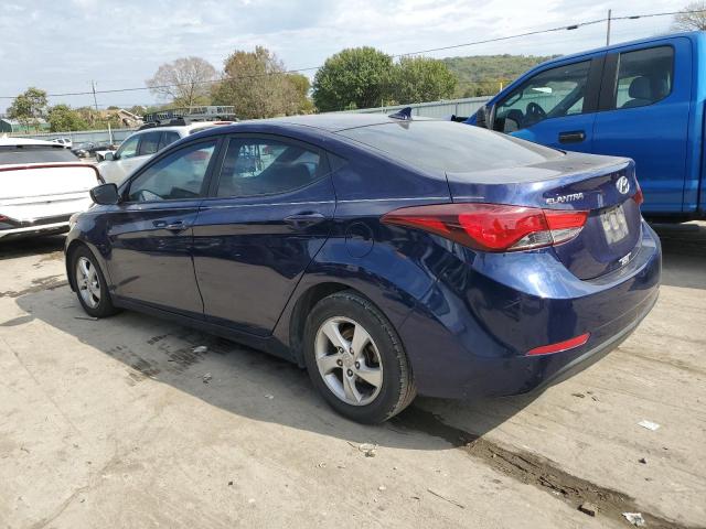 5NPDH4AE4EH472353 - 2014 HYUNDAI ELANTRA SE BLUE photo 2