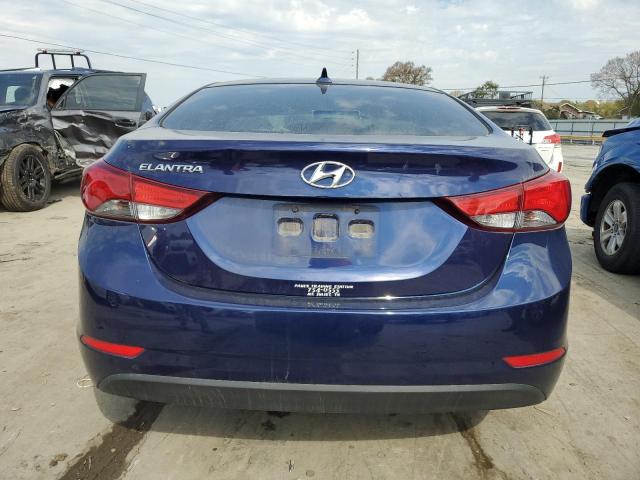 5NPDH4AE4EH472353 - 2014 HYUNDAI ELANTRA SE BLUE photo 6