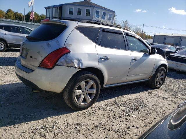 JN8AZ08W16W544309 - 2006 NISSAN MURANO SL SILVER photo 3