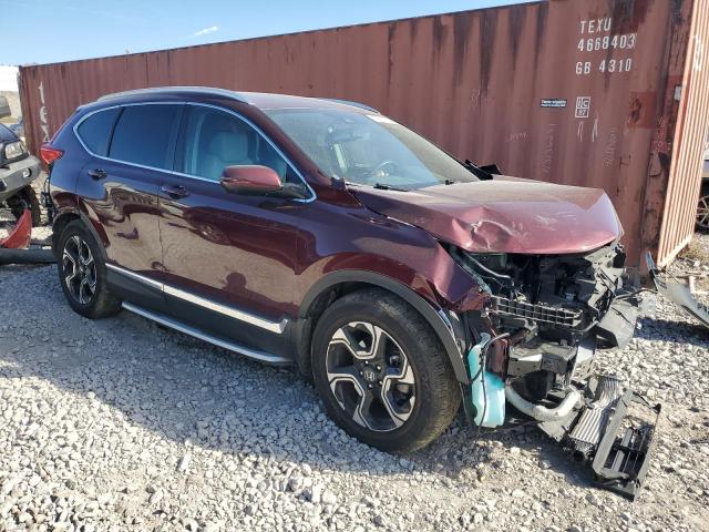 7FARW1H99KE000182 - 2019 HONDA CR-V TOURING BURGUNDY photo 4