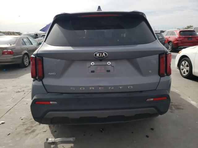 5XYRLDLC9MG069166 - 2021 KIA SORENTO S GRAY photo 6