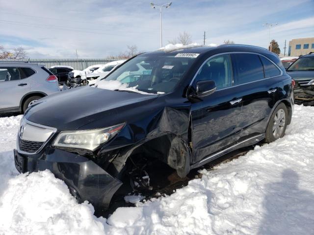 5FRYD4H81FB029959 - 2015 ACURA MDX ADVANCE BLACK photo 1