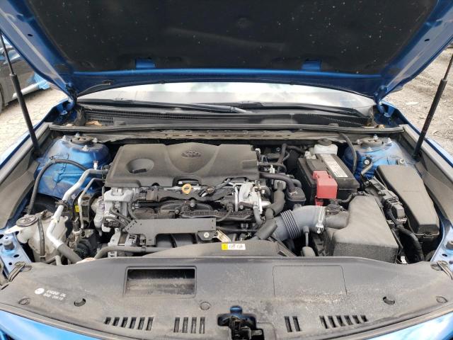 4T1B11HK9KU229642 - 2019 TOYOTA CAMRY L BLUE photo 11