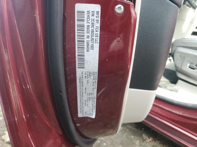 2C4RC1BG5LR271922 - 2020 CHRYSLER PACIFICA TOURING L BURGUNDY photo 13