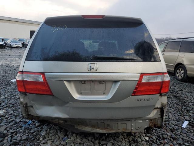 5FNRL387X5B031007 - 2005 HONDA ODYSSEY EXL SILVER photo 6