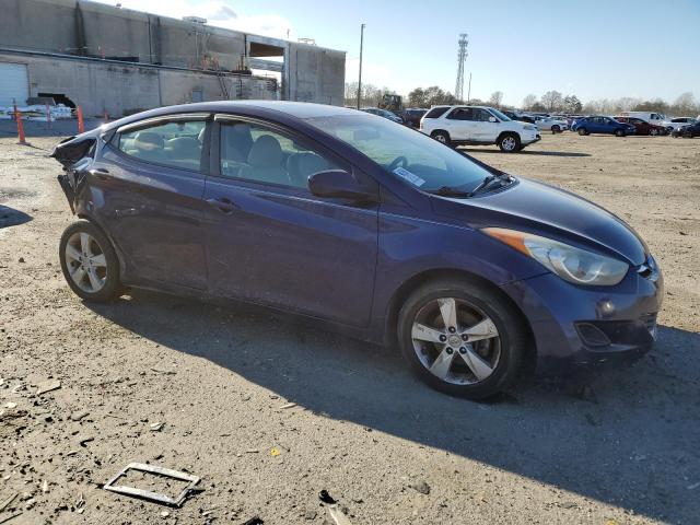 5NPDH4AE5DH392333 - 2013 HYUNDAI ELANTRA GLS BLUE photo 4