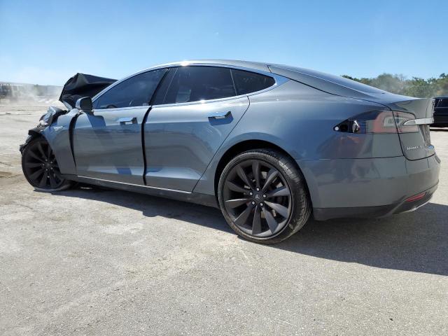 5YJSA1H1XEFP32850 - 2014 TESLA MODEL S Մոխրագույն լուսանկար 2