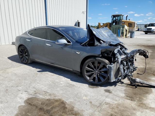 5YJSA1H1XEFP32850 - 2014 TESLA MODEL S Մոխրագույն լուսանկար 4