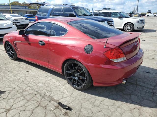 KMHHN65F06U199438 - 2006 HYUNDAI TIBURON GT RED photo 2