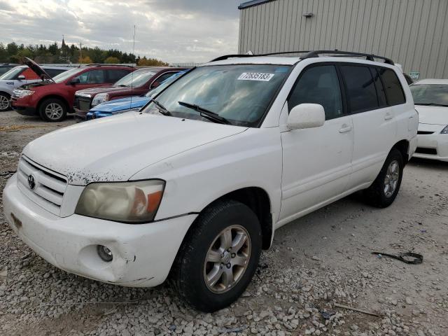 JTEHP21A470194443 - 2007 TOYOTA HIGHLANDER SPORT WHITE photo 1