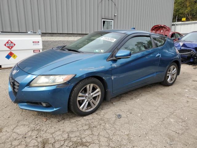 JHMZF1C67BS008453 - 2011 HONDA CR-Z EX BLUE photo 1