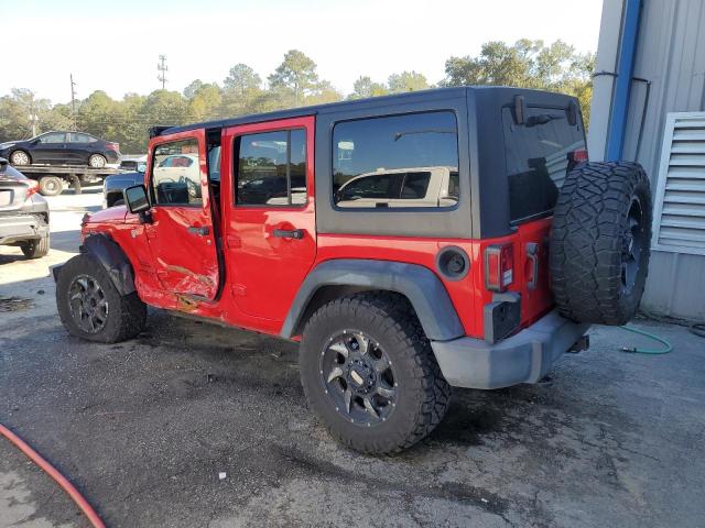 1C4BJWDGXGL315493 - 2016 JEEP WRANGLER U SPORT RED photo 2