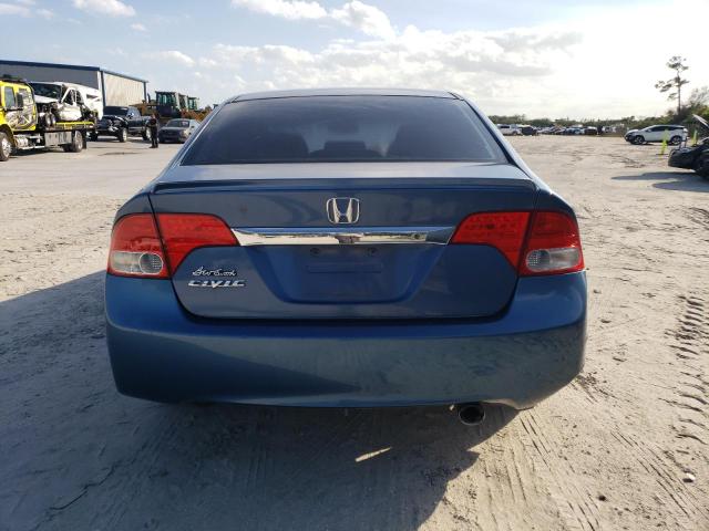 2HGFA16649H354526 - 2009 HONDA CIVIC LX-S ლურჯი ფოტო 6