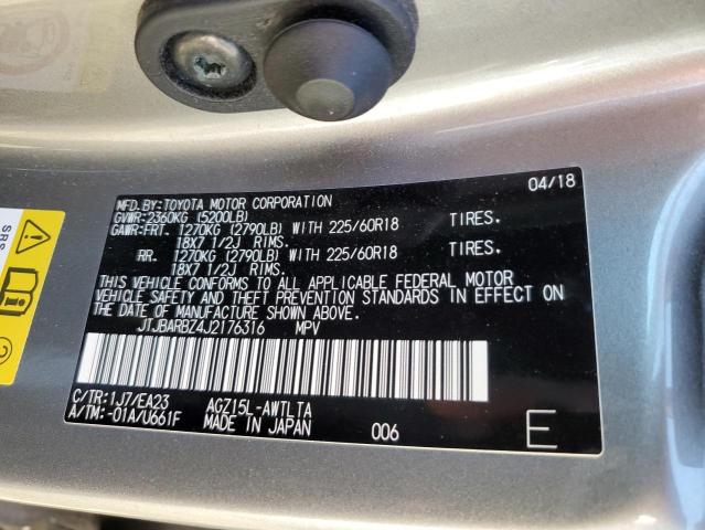 JTJBARBZ4J2176316 - 2018 LEXUS NX 300 BASE 银色 照片 14