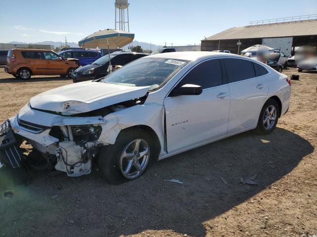 1G1ZB5ST0JF212328 - 2018 CHEVROLET MALIBU LS WHITE photo 1