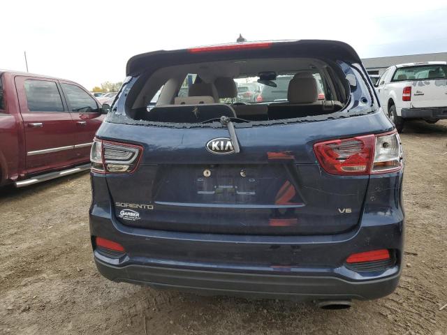 5XYPGDA50KG498340 - 2019 KIA SORENTO LX BLUE photo 6