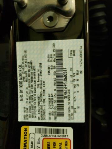 3LN6L5F95LR602817 - 2020 LINCOLN MKZ RESERVE BLACK photo 13