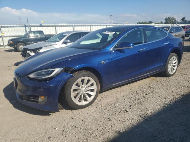 5YJSA1E20LF361496 - 2020 TESLA MODEL S BLUE photo 1