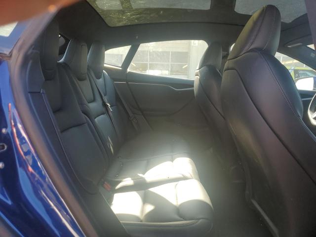 5YJSA1E20LF361496 - 2020 TESLA MODEL S BLUE photo 10