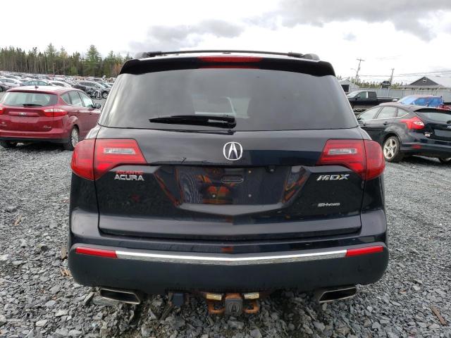 2HNYD2H71BH000411 - 2011 ACURA MDX ADVANCE BLACK photo 6