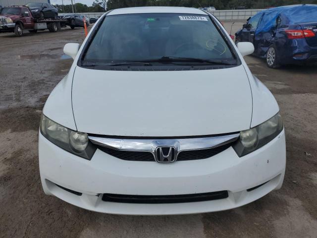 19XFA1F57BE037847 - 2011 HONDA CIVIC LX WHITE photo 5