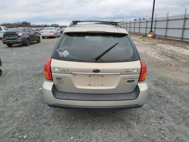 4S4BP61C477338613 - 2007 SUBARU LEGACY OUTBACK 2.5I CREAM photo 6