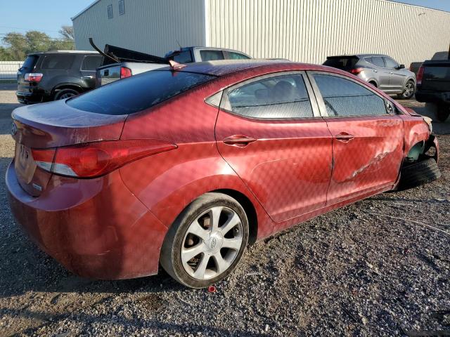 5NPDH4AE4DH337324 - 2013 HYUNDAI ELANTRA GLS RED photo 3