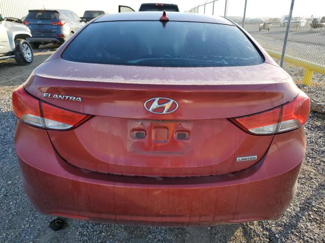 5NPDH4AE4DH337324 - 2013 HYUNDAI ELANTRA GLS RED photo 6