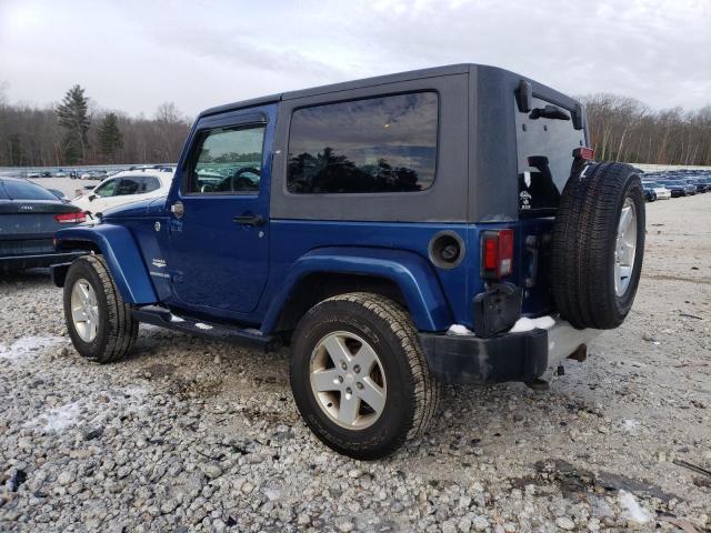 1J4FA54189L757306 - 2009 JEEP WRANGLER SAHARA BLUE photo 2