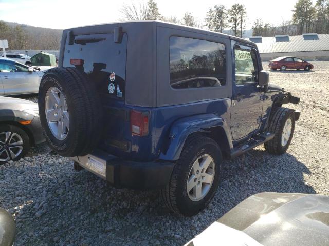 1J4FA54189L757306 - 2009 JEEP WRANGLER SAHARA BLUE photo 3