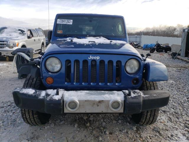 1J4FA54189L757306 - 2009 JEEP WRANGLER SAHARA BLUE photo 5