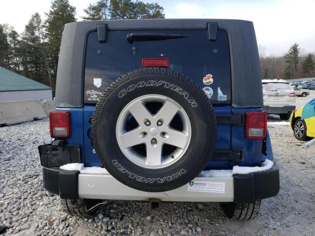 1J4FA54189L757306 - 2009 JEEP WRANGLER SAHARA BLUE photo 6