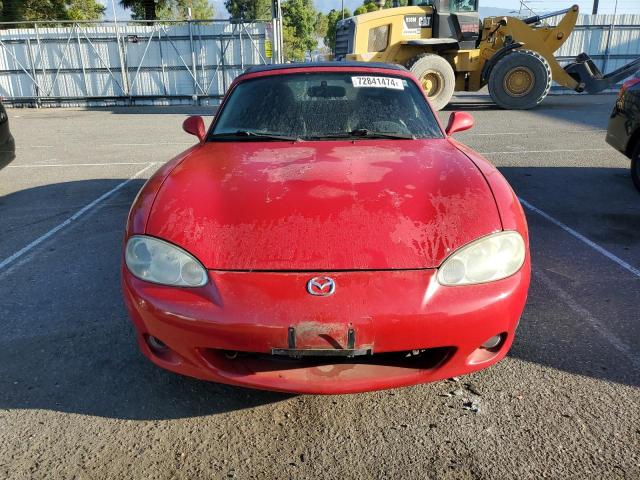 JM1NB353830304010 - 2003 MAZDA MX-5 MIATA BASE RED photo 5