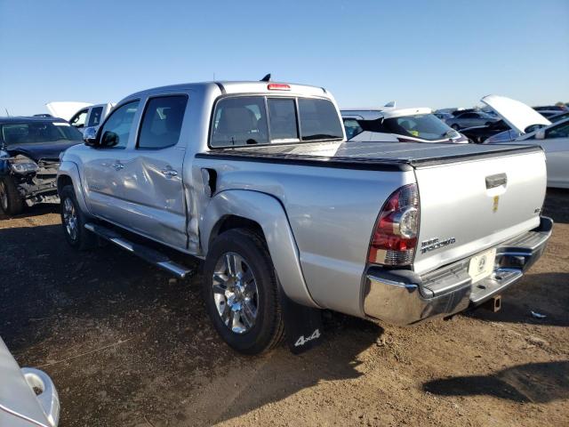 3TMLU4EN9DM129662 - 2013 TOYOTA TACOMA DOUBLE CAB SILVER photo 2