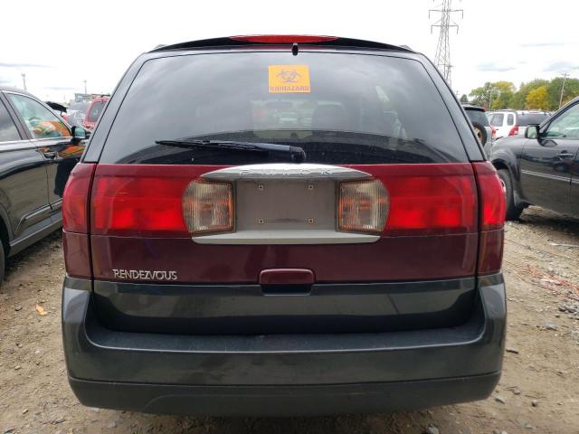 3G5DB03E44S580555 - 2004 BUICK RENDEZVOUS CX MAROON photo 6