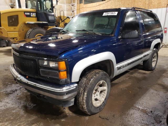 1GKEK18K6SJ714857 - 1995 GMC YUKON BLUE photo 1