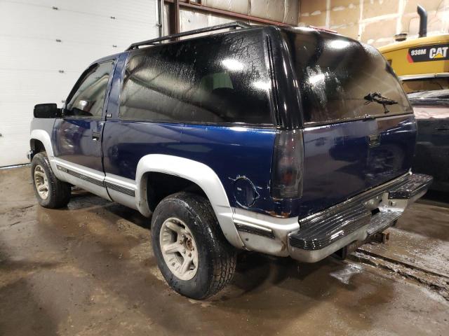 1GKEK18K6SJ714857 - 1995 GMC YUKON BLUE photo 2