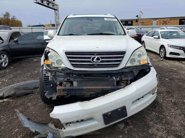 JTJBT20X550074348 - 2005 LEXUS GX 470 WHITE photo 5